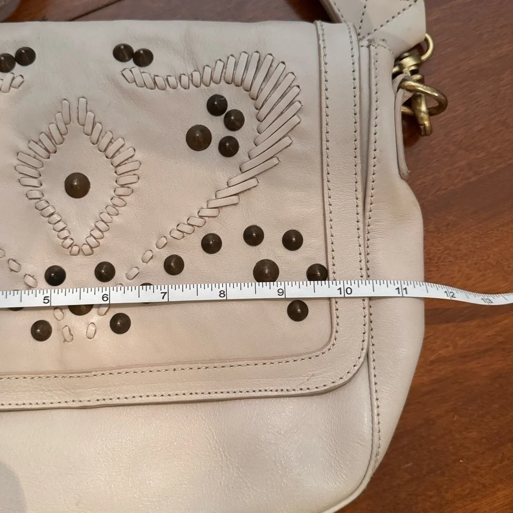 The "Anything you want it to be" Bixi Awotan Bag bone studded leather crossbody - Picture 13 of 16